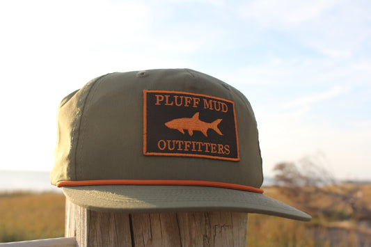 Green pluff mud outfitters tarpon hat